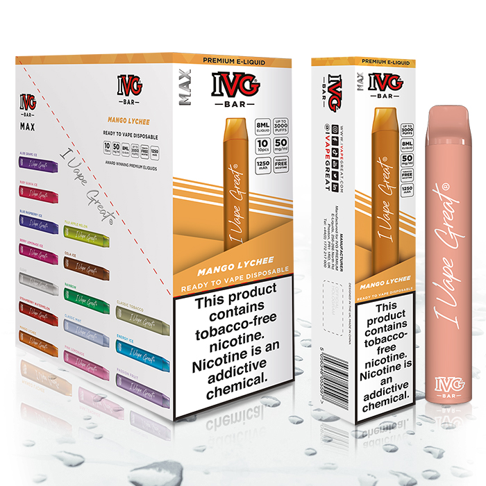 IVG Disposable Max Bar Mango Lychee - IVG America